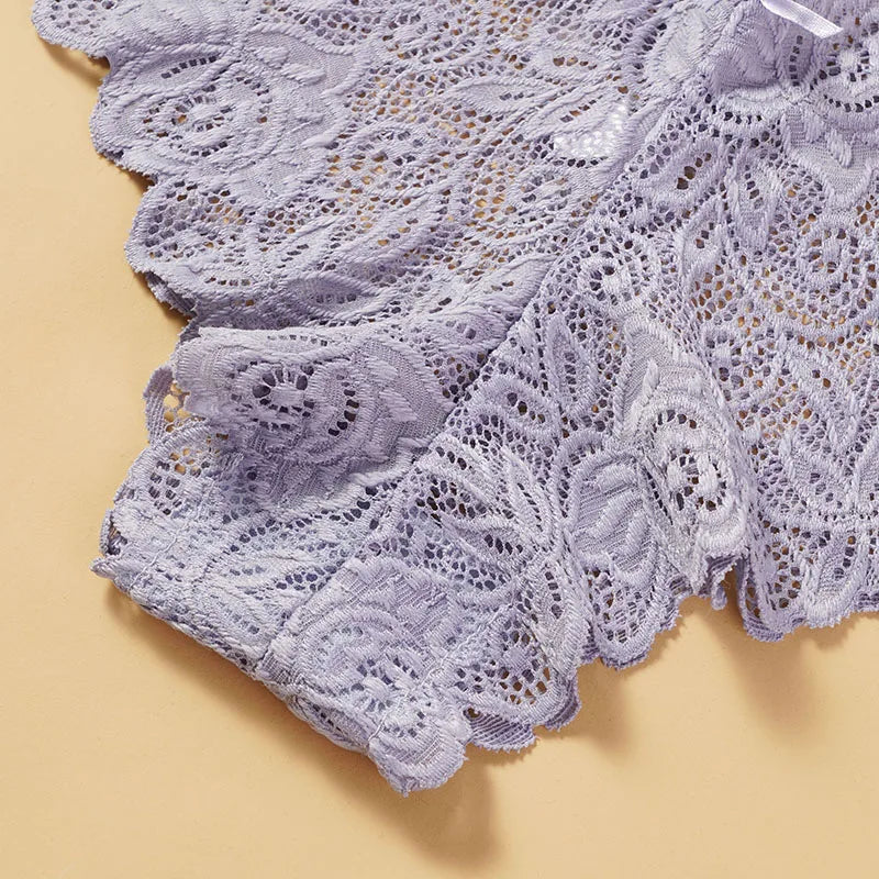 Floral Lace Low-Rise Briefs