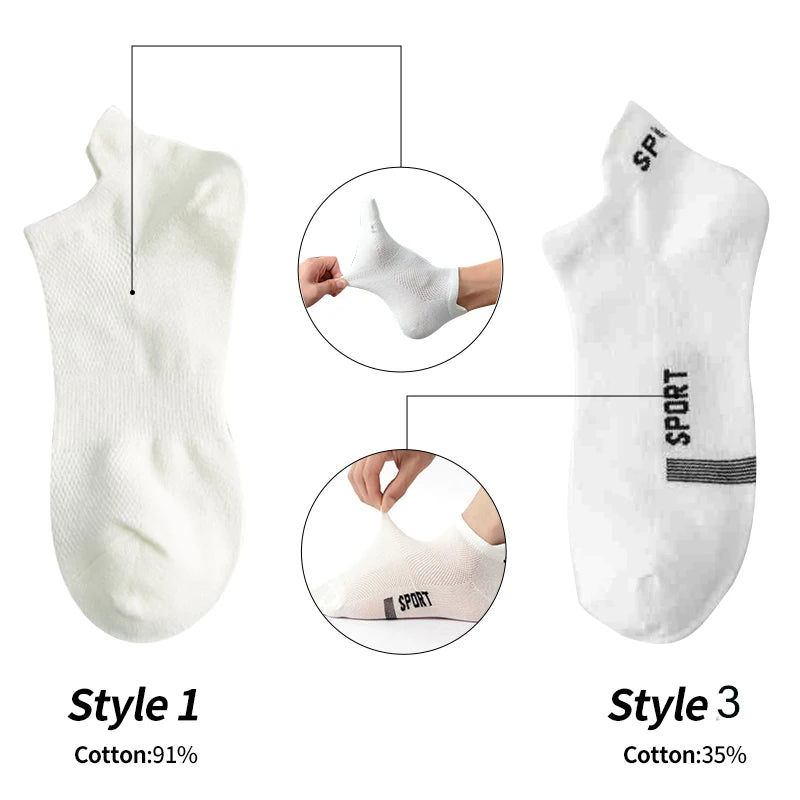 4 Pairs Breathable Cotton Socks