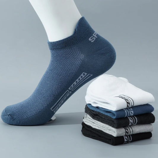 5 Pairs Breathable Cotton Socks