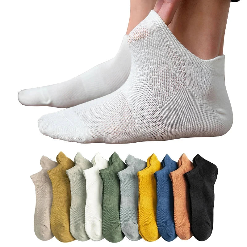 4 Pairs Breathable Cotton Socks